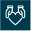 heart in hands icon.